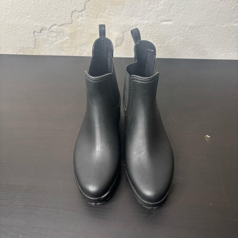 Jeffrey Campbell Rain Boots Women's Cloudy Platform Chelsea  Black